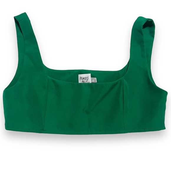 PRINCESS POLLY Huxley Emerald Green Tank Bra Size Large - Picture 1 of 8